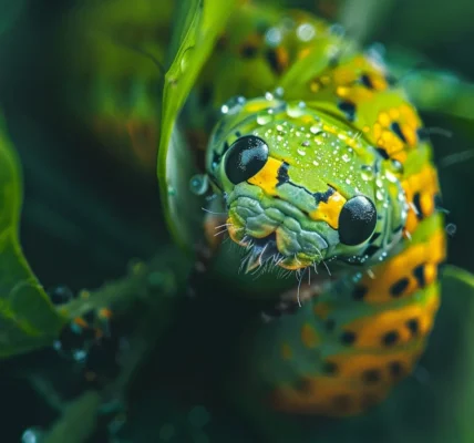 chenille qui imite un serpent