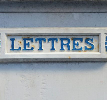 Plaque lettres